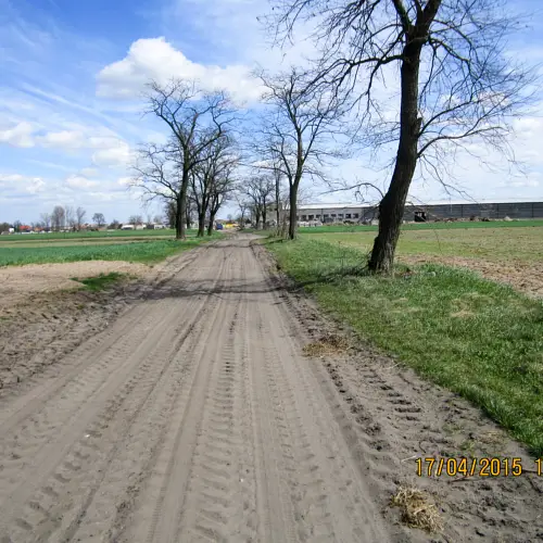 Budowa drogi z Zielonej Wsi w stronę Dębna Polskiego | fot. 1
